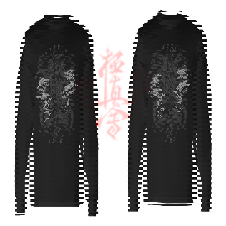 極真会館空手ドラゴン 長袖Tシャツ