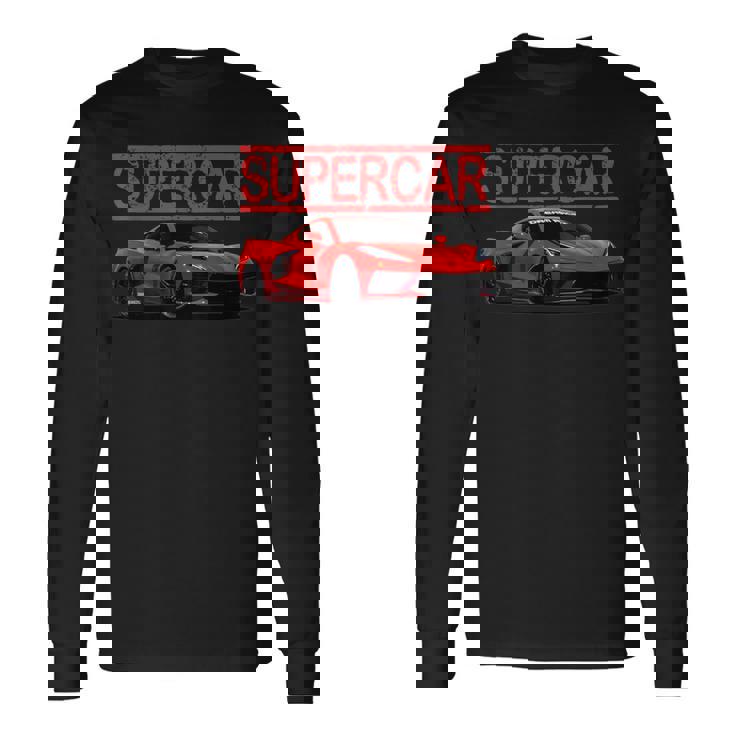楽しいエキゾチックなスーtシャツスポーツカー愛好家に最適です。 長袖Tシャツ
