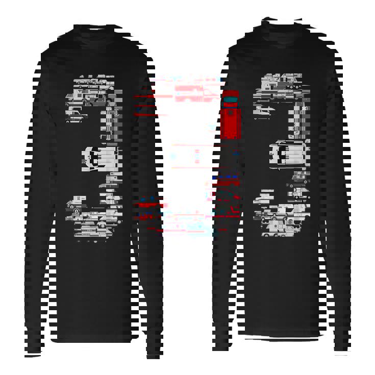 楽しい救急車 3歳の誕生日パーティー 男の子 3歳服 長袖Tシャツ