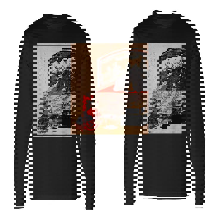 歌川国芳 訓練中の遊女 長袖Tシャツ ギフトのアイデア