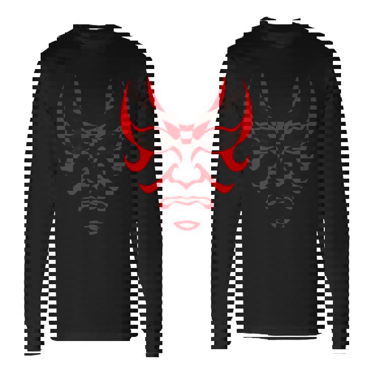 歌舞伎者 にらみ 長袖Tシャツ
