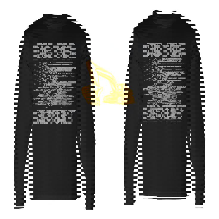 歴史を掘り起こす 長袖Tシャツ