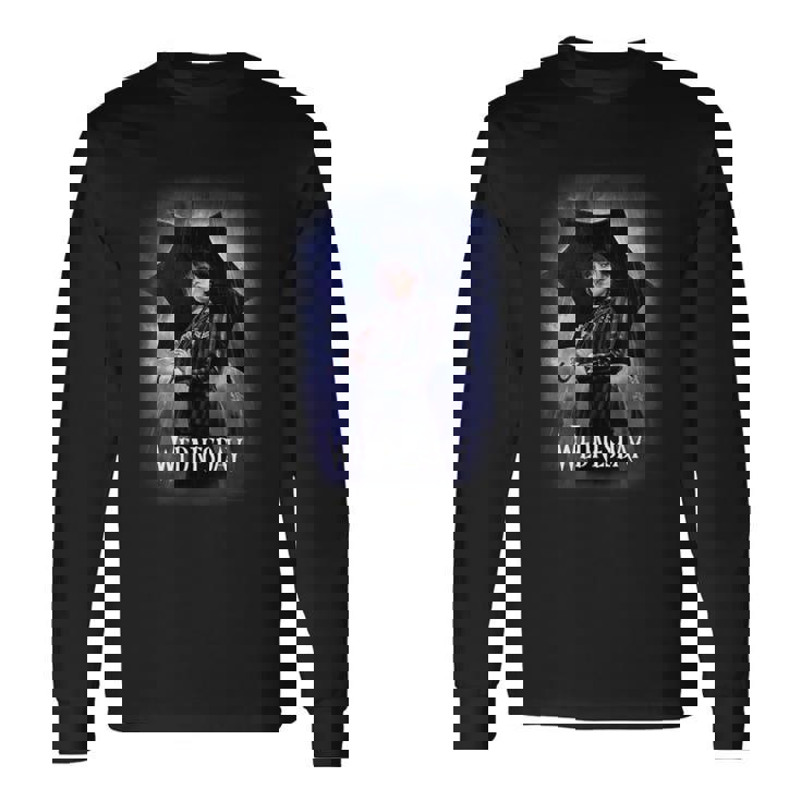 水曜シリーズ 水曜日のポスターアート 長袖Tシャツ