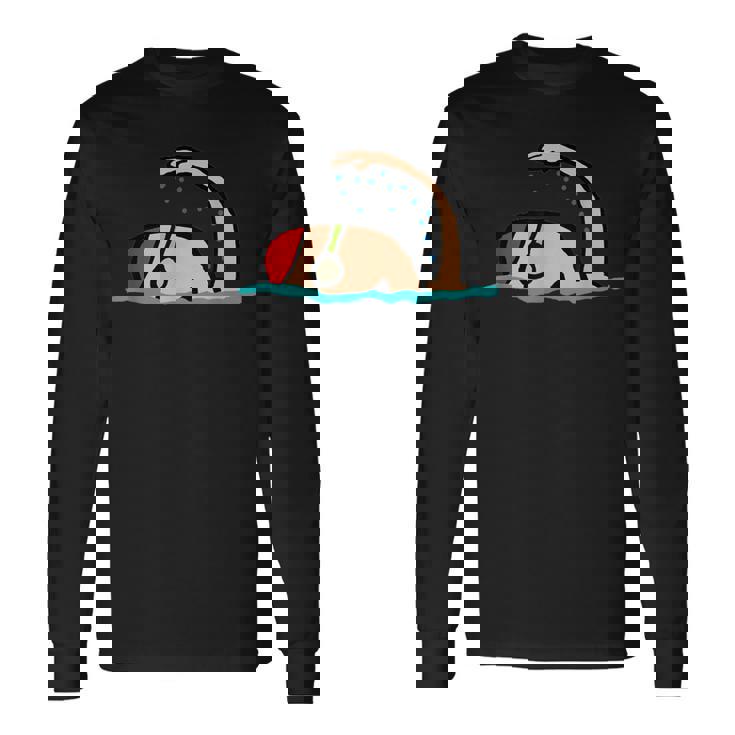 水泳。 長袖Tシャツ