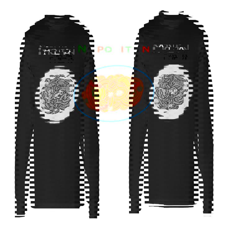 洋食屋さん ナポリタン スパゲッティ パスタ ナポリタン食べたい オリジナルデザイン イラスト おもしろ 長袖Tシャツ