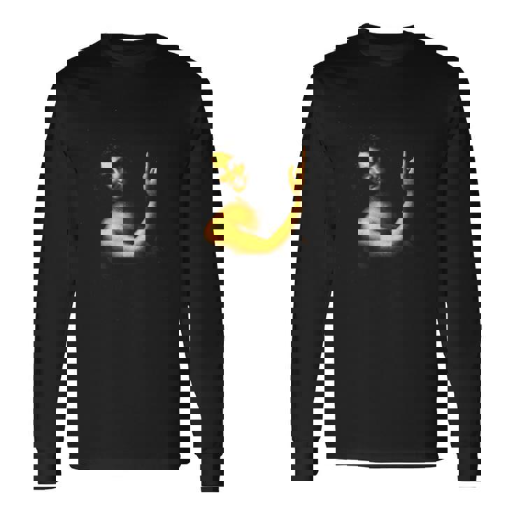 洗礼者ヨハネ1516ダ・ヴィンチ美術画ルネサンス 長袖Tシャツ