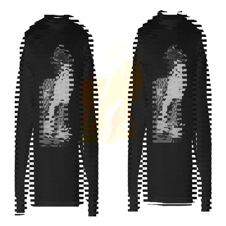 浮世絵 写楽 日本人俳優 大谷鬼治 レトロプリントシャツ 長袖Tシャツ ギフトのアイデア