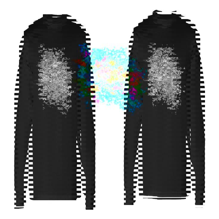 海シリーズ 鮮やかな海亀 長袖Tシャツ