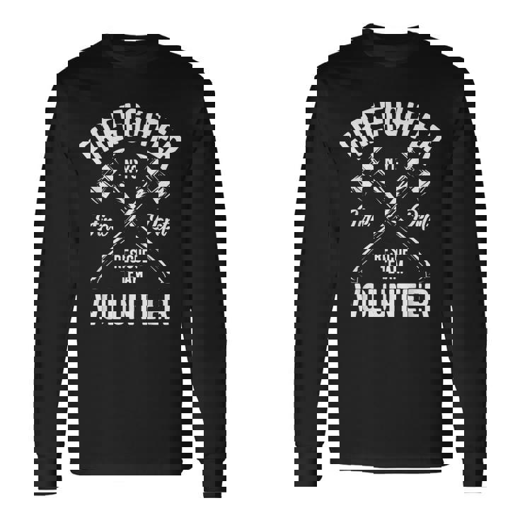 消防士 ボランティア レスキュースクワッド ニューヨーク 長袖Tシャツ