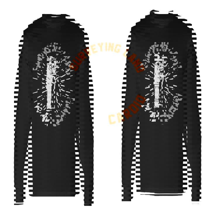 測量は有酸素運動 土地家屋調査士 土地家屋調査士 長袖Tシャツ