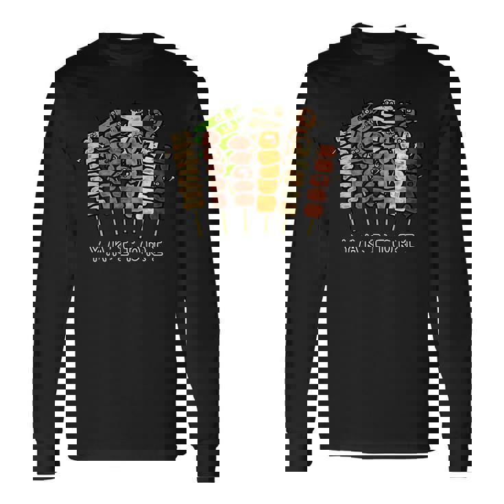 焼き鳥さん 長袖Tシャツ