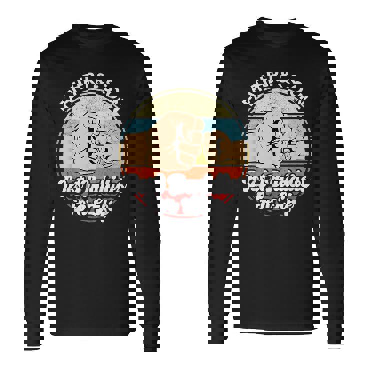 父と息子 ベストバディーズ 面白いお揃い お父さんと息子のギフト 長袖Tシャツ