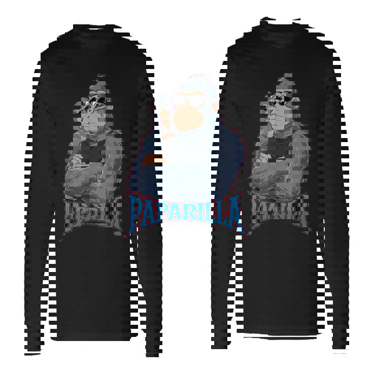 父ゴリラ 父娘ゴリラ 長袖Tシャツ