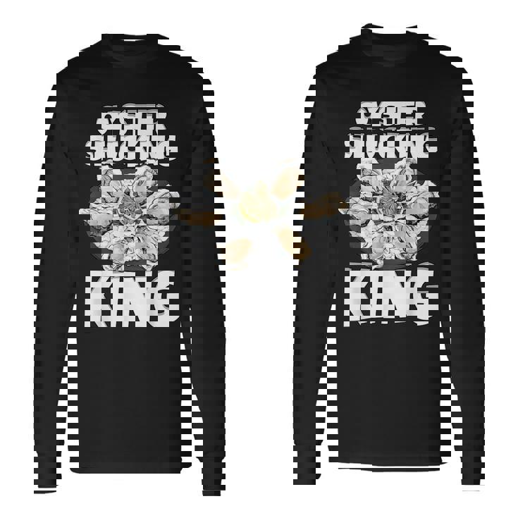 牡蠣を喰わせる王の牡蠣 長袖Tシャツ