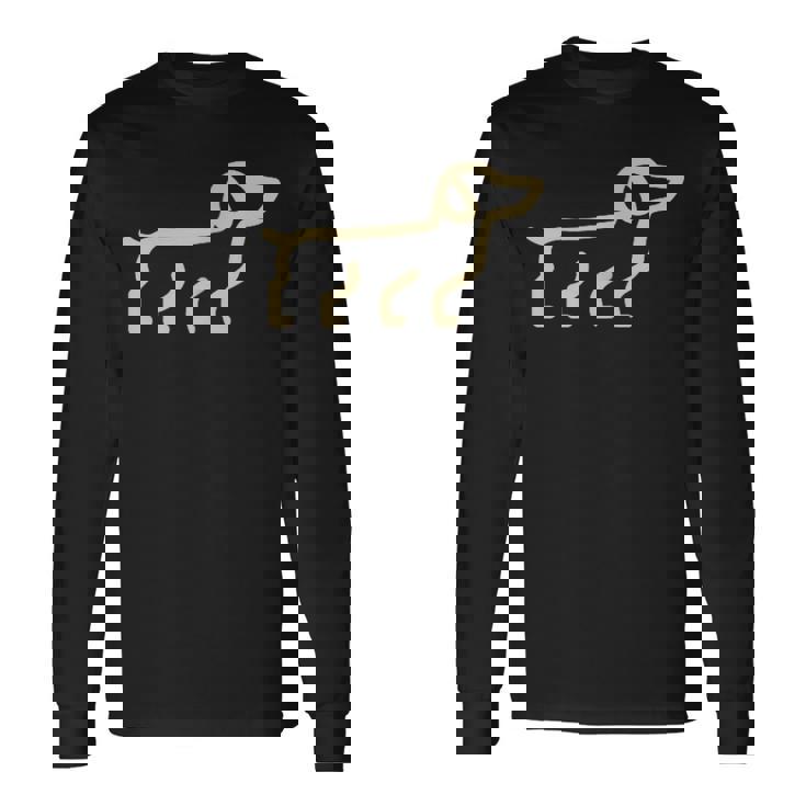 犬 リトルダックスフンド 長袖Tシャツ