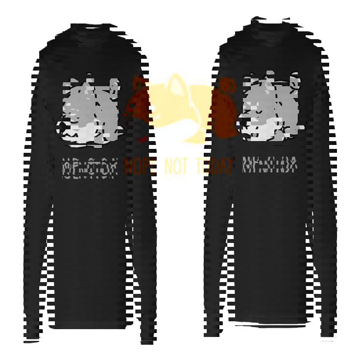 犬 おもしろ 明日から本気出すから 可愛い 柴犬 シバイヌ 豆柴 マメシバ 小豆柴 長袖Tシャツ