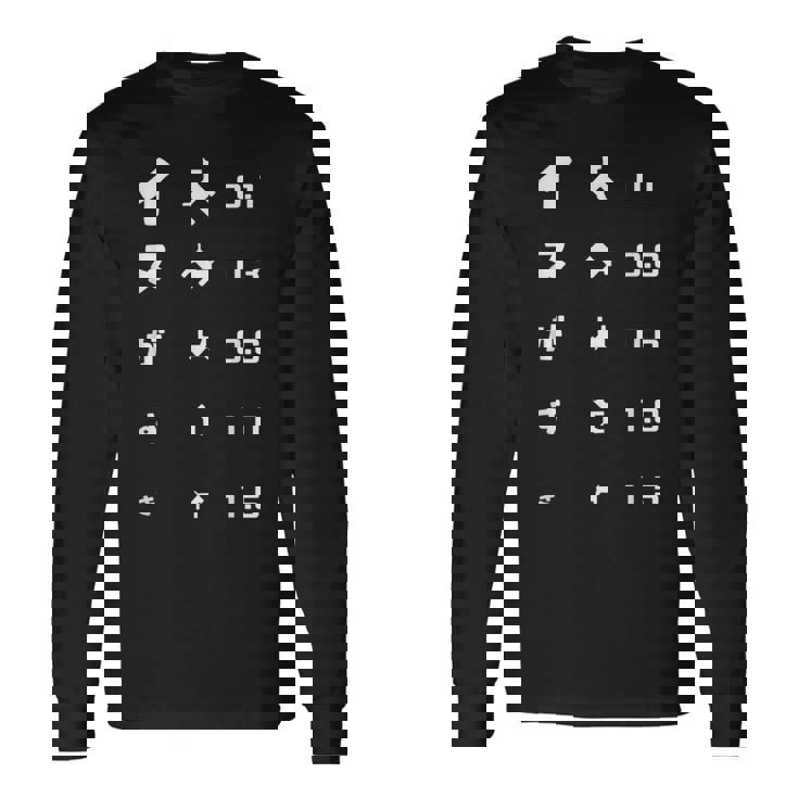 犬がすき イヌ好き わんちゃん好き 犬 犬飼い 犬好き 犬愛好家 愛犬家 おもしろ 可愛い 視力検査 わんこ わんちゃん 長袖Tシャツ