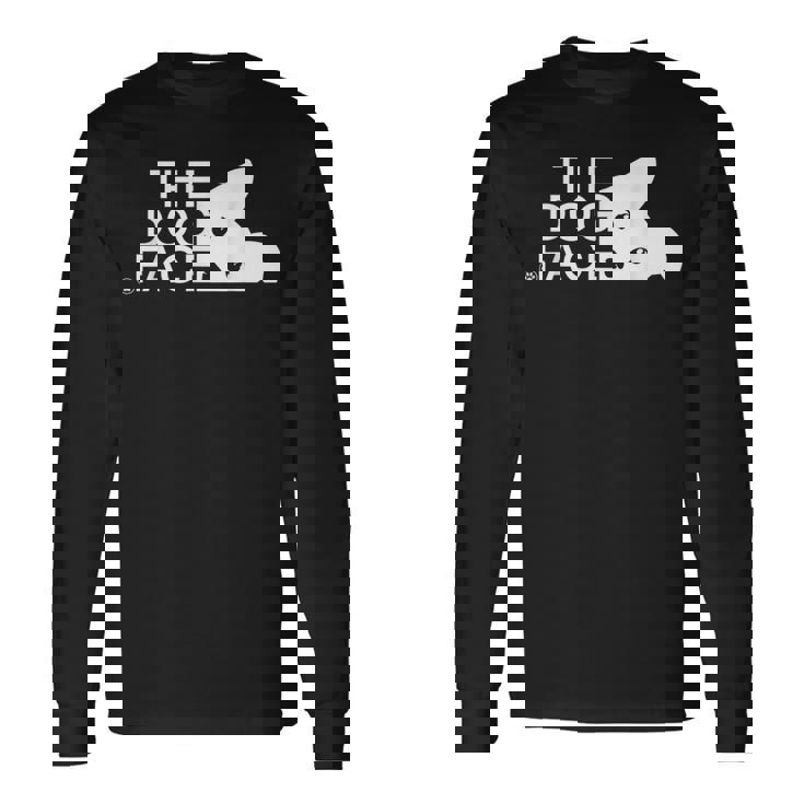 犬の顔のデザイン The Dog Face 長袖Tシャツ