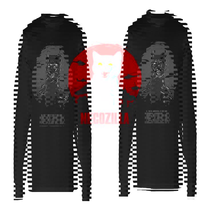 猫 おもしろ ねこ ジョーク 面白い 映画 パロディ 長袖Tシャツ