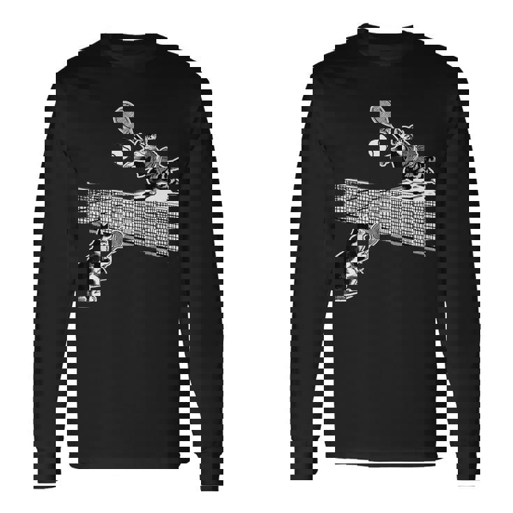 猫 ネコ テニス 面白いtシャツ 文字入り メンズ おもしろ 面白い 服 おもしろグッズ ネタ 浮世絵 長袖Tシャツ