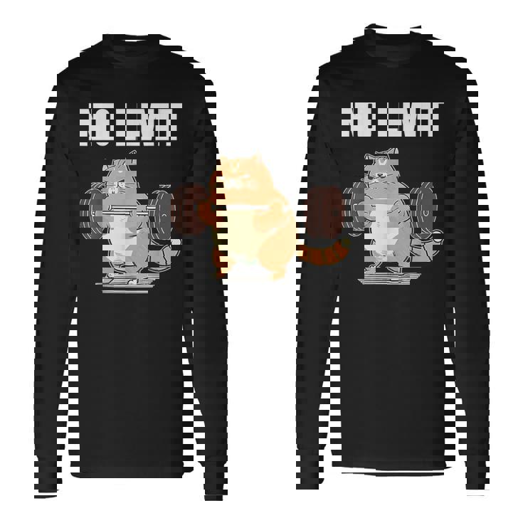 猫 ネコ 面白いtシャツ 筋トレ おもしろ 文字入り 面白い 服 おもしろグッズ 文字tシャツ ネタ ニャンコ メンズ 長袖Tシャツ