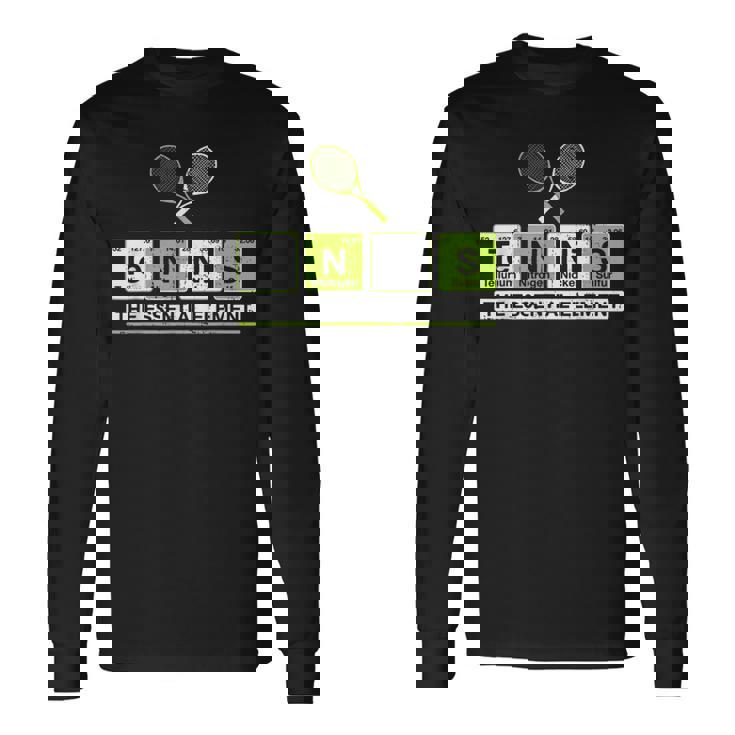 理科 先生 化学 教授 テニス 選手 スポーツ 長袖Tシャツ