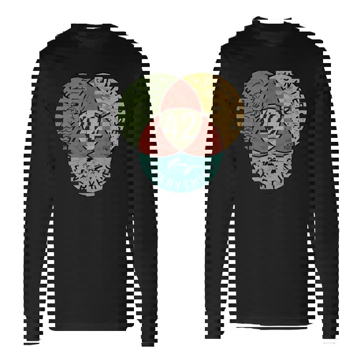 生命、宇宙、そしてすべてに対する42の答え 長袖Tシャツ