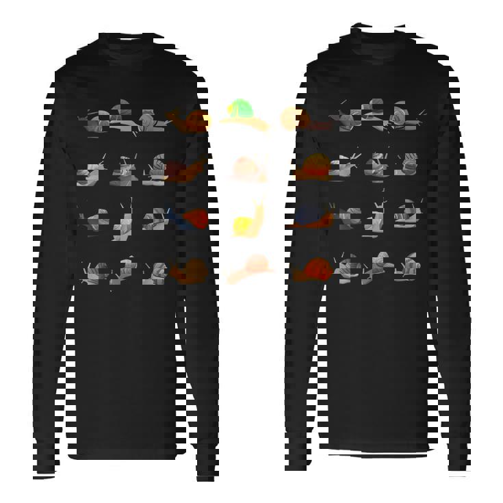 おもしろ 異なったカタツムリギフト キッズ メンズ レディース クールな貝殻 長袖Tシャツ ギフトのアイデア