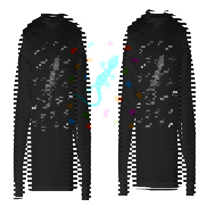 登山ゲッコ ボルダーグリップ付き ボルダリング ホール クライミング スポーツ 長袖Tシャツ