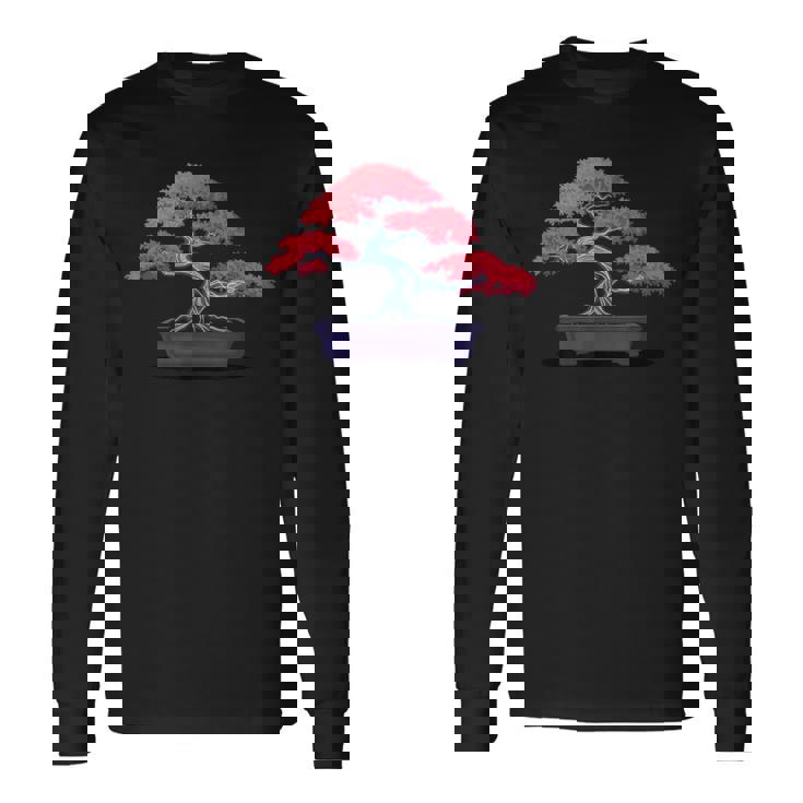 盆栽 木 長袖Tシャツ