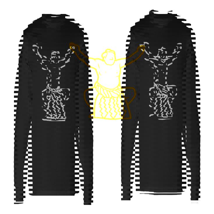 相撲の勝利 長袖Tシャツ