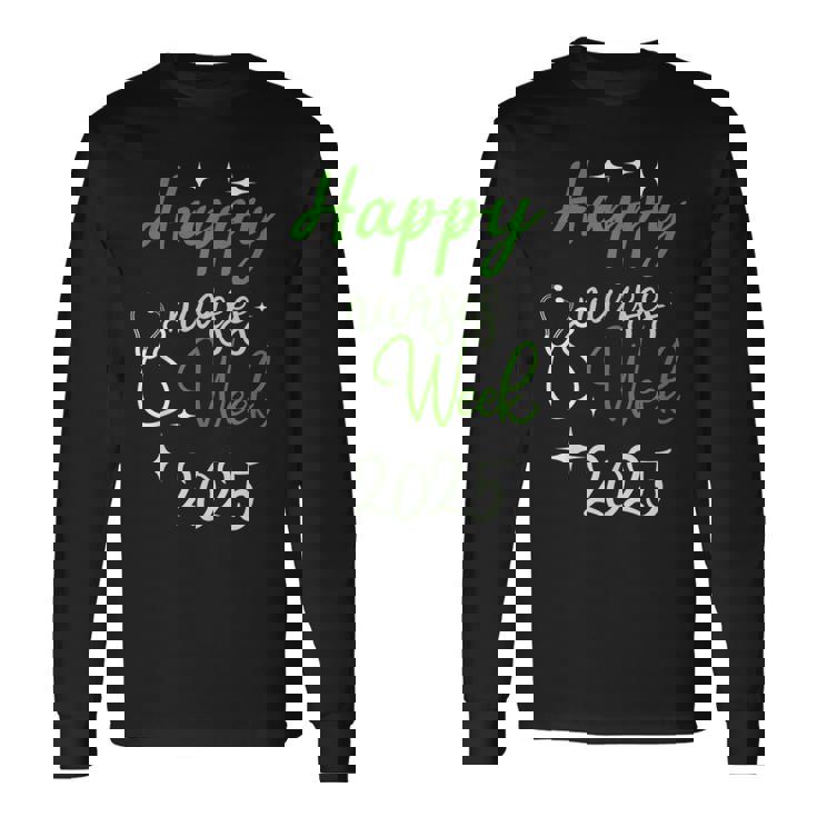 看護師感謝週間-ハッピーナショナルナースウィーク2025 長袖Tシャツ