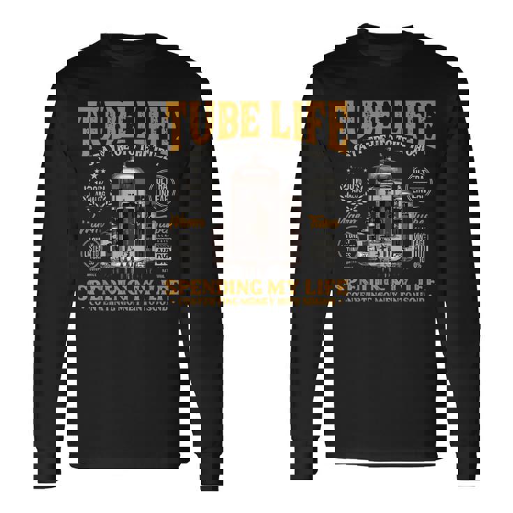 真空管 ギターアンプ チューブ アナログ Hi-Fi アンプ 長袖Tシャツ