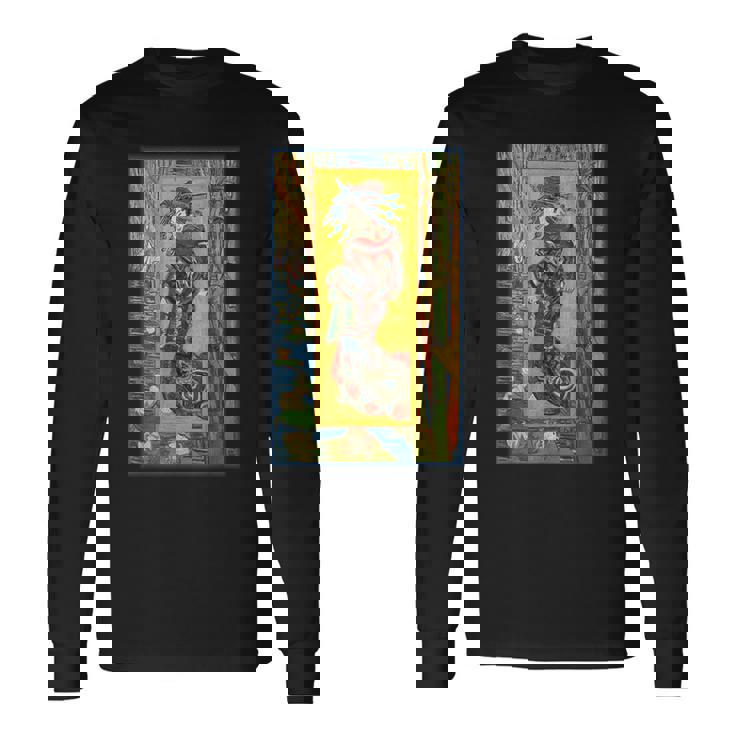 礼儀ヴァンゴッホ日本美術印象派絵画日本 長袖Tシャツ