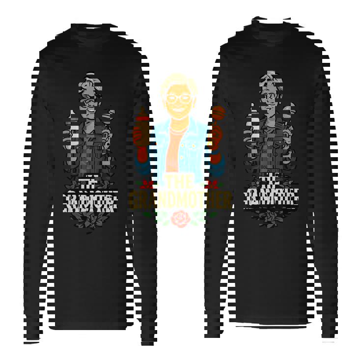 祖母のおばあちゃんのおばあちゃんのおもしろいデザイン 長袖Tシャツ