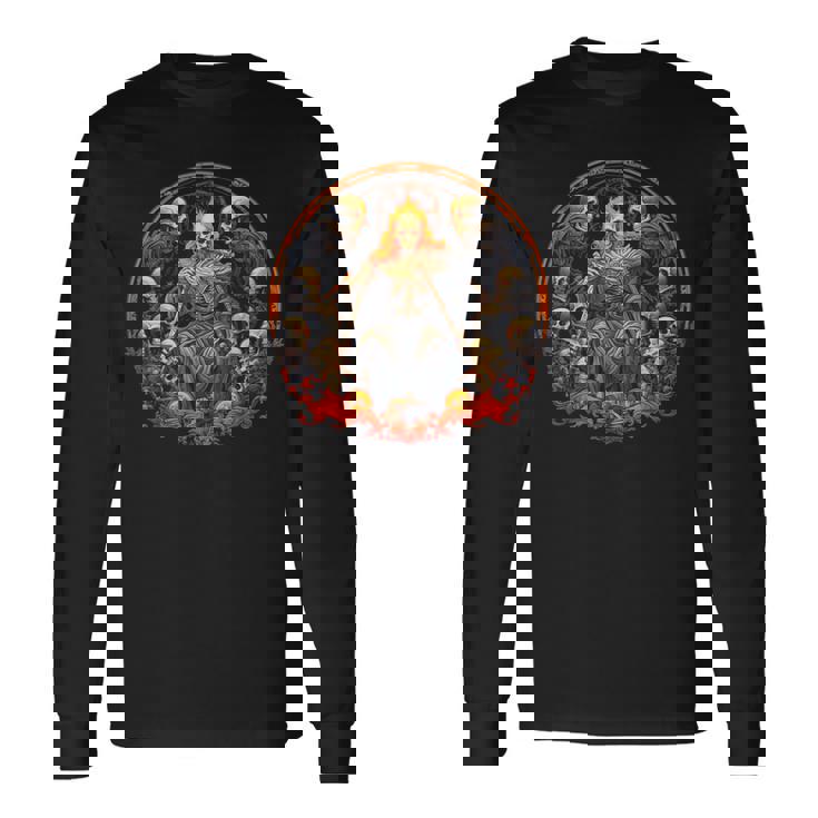 神タナトス ギリシャ神話 長袖Tシャツ