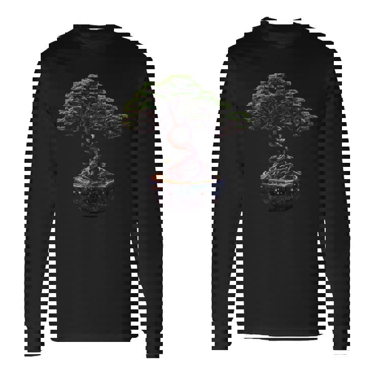 神秘的な盆栽の木 長袖Tシャツ ギフトのアイデア