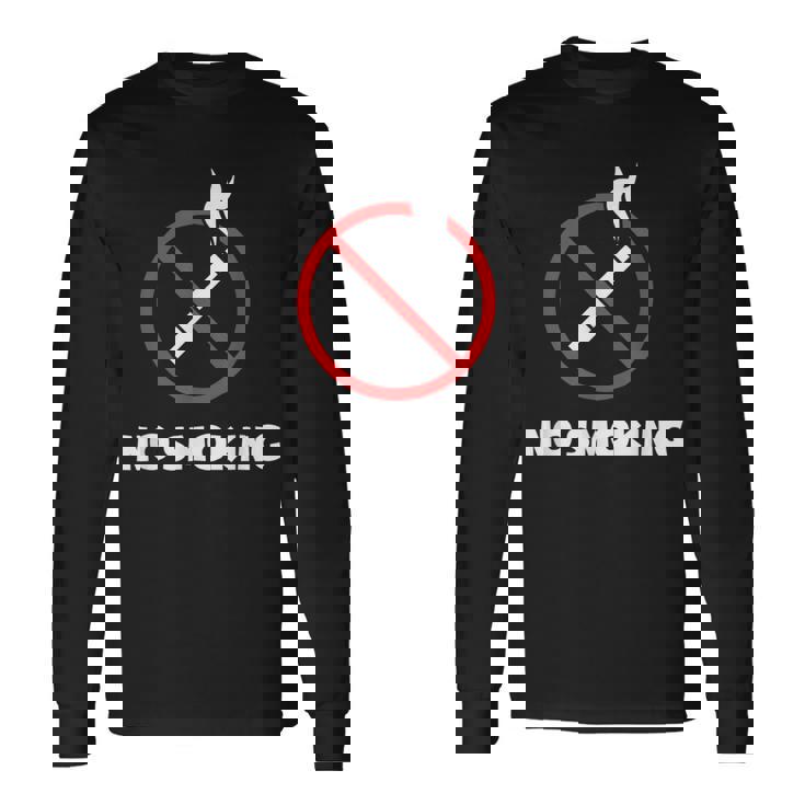 禁煙タバコ禁煙 長袖Tシャツ