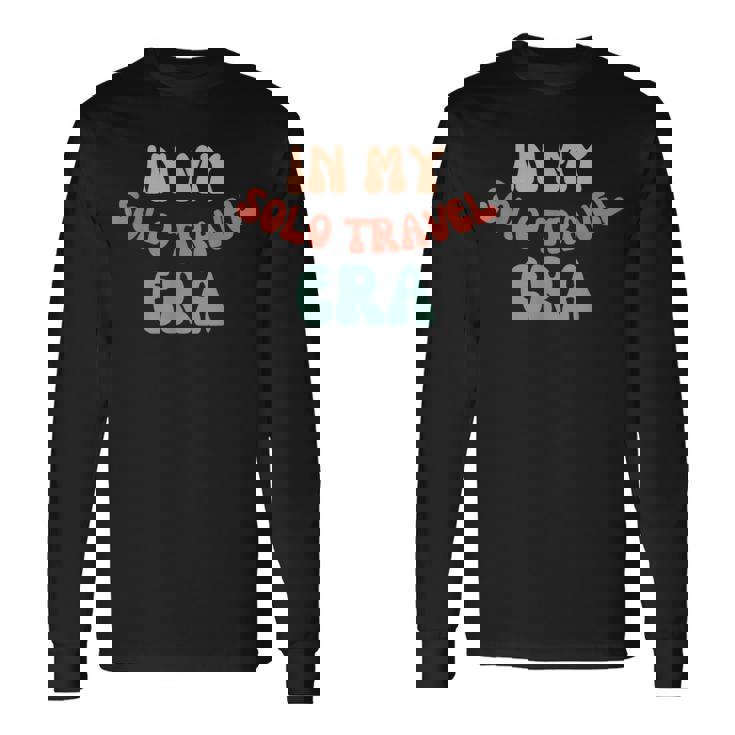 私の一人旅の時代一人旅おもしろい 長袖Tシャツ ギフトのアイデア