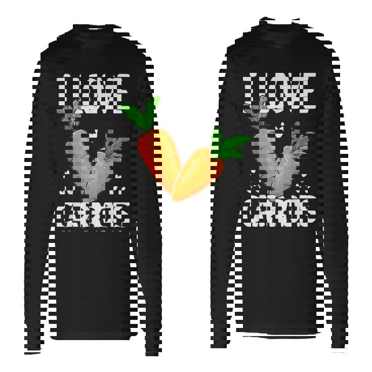 私はニンジンが大好き 長袖Tシャツ