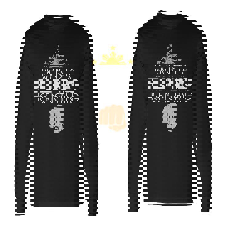 私はフィリピン人ではありません ドゥテルテ Dds ピノイ プライド クール 長袖Tシャツ