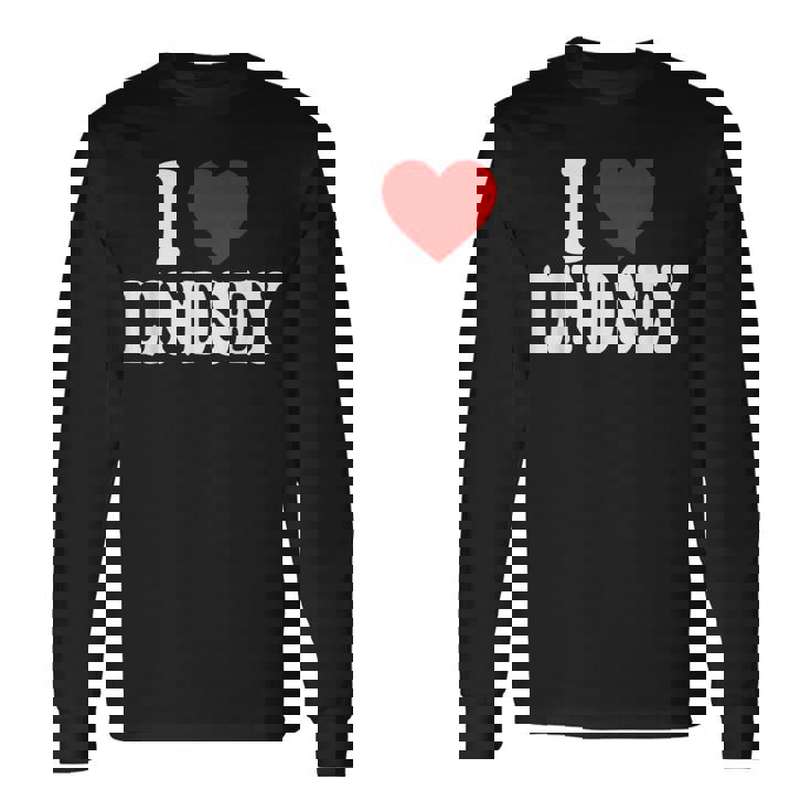 私はリンジーが大好きです 長袖Tシャツ
