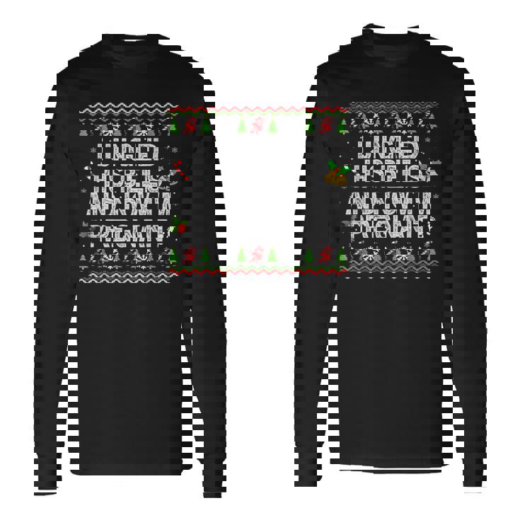 私は彼のベルを鳴らして今妊娠中クリスマス妊娠 長袖Tシャツ