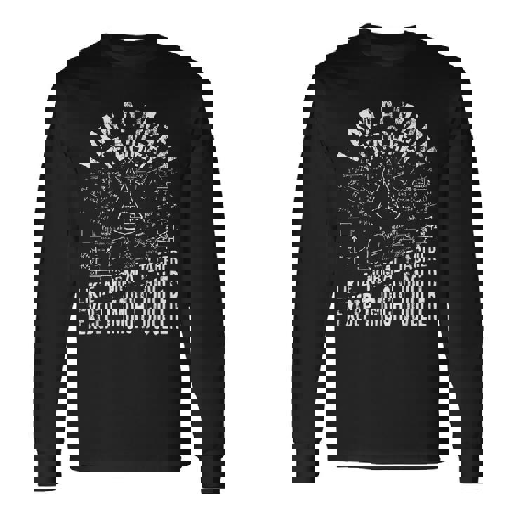 私は数学の先生です先生のための面白い数学 長袖Tシャツ