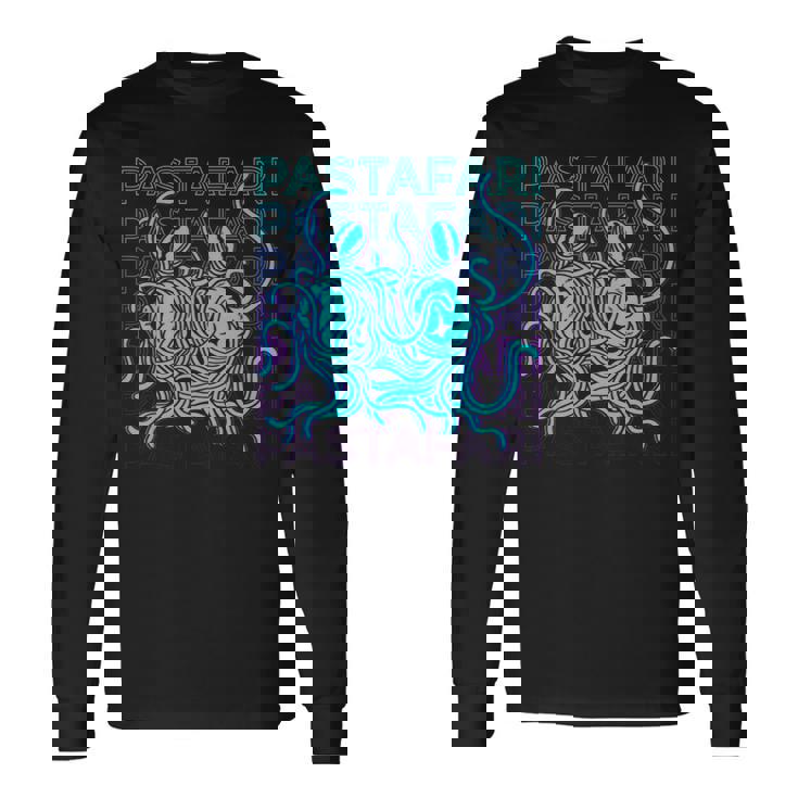 空飛ぶスパゲッティ モンスター パスタファリ パスタファリズム Fsm レトロ 長袖Tシャツ
