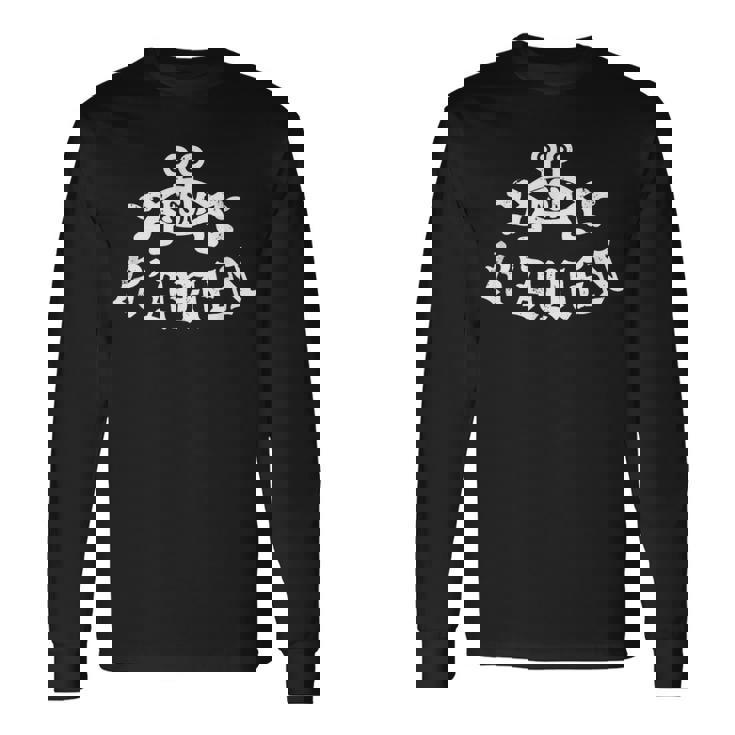 空飛ぶスパゲッティモンスター無神論者パスタファリアンとラーメン 長袖Tシャツ