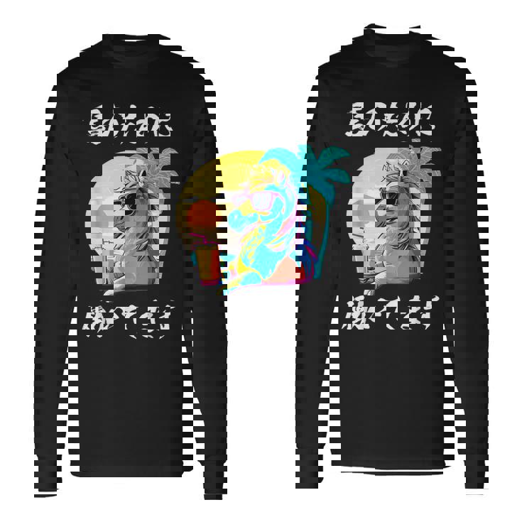 競馬 面白い 馬 ウマ 馬 ウマ レース 乗馬 メンズ おもしろグッズ ネタ 大人 男性 長袖Tシャツ