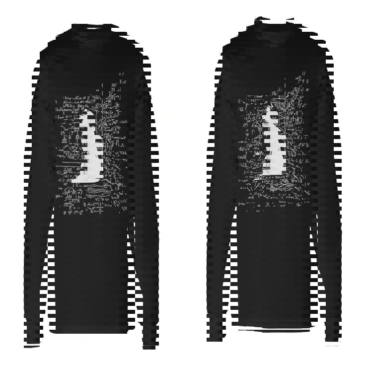 箱の中のシュレディンガーの猫 長袖Tシャツ