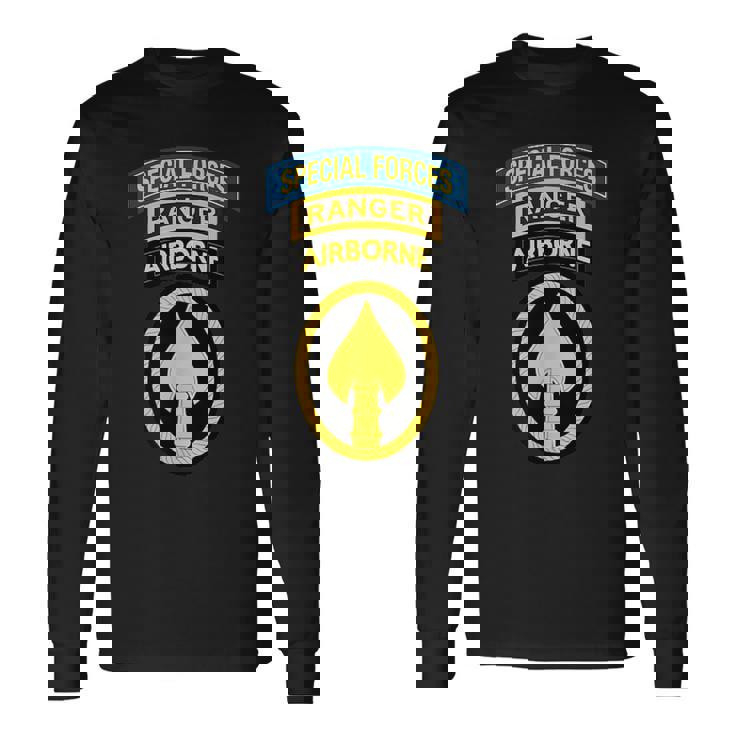 米国特殊部隊 -Fレンジャータブ -Ocomパッチ 長袖Tシャツ