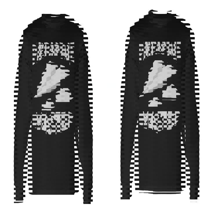 紙飛行機 マスター紙飛行機 航空機 長袖Tシャツ